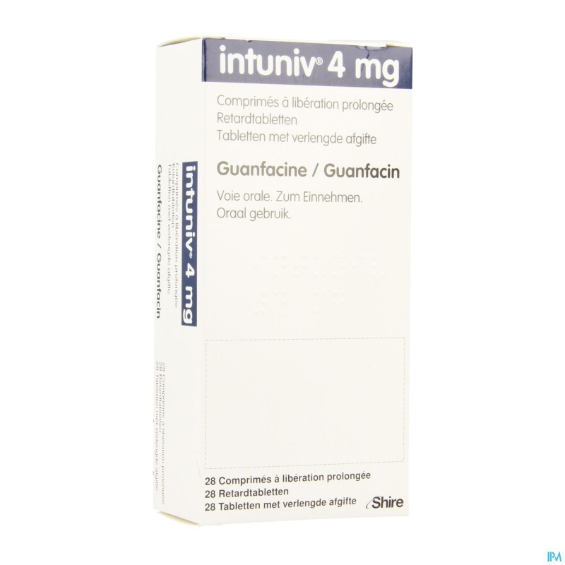 Intuniv 4mg liberation prol. comp 28 x 4mg