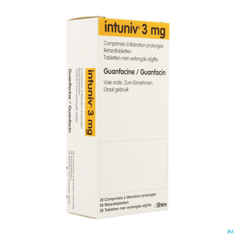 Intuniv 3mg liberation prol. comp 28 x 3mg