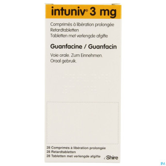 Intuniv 3mg liberation prol. comp 28 x 3mg