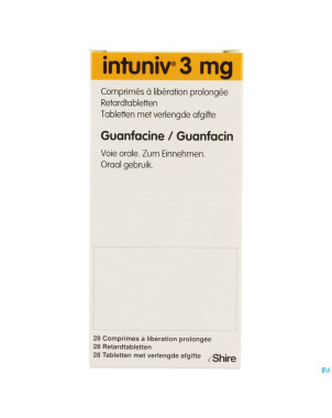 Intuniv 3mg liberation prol. comp 28 x 3mg