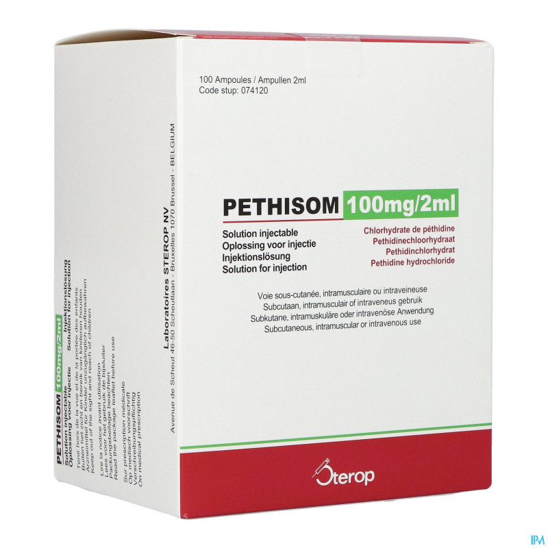 Pethisom 100mg/2ml amp 100 (amp 2ml 50mg/1ml)