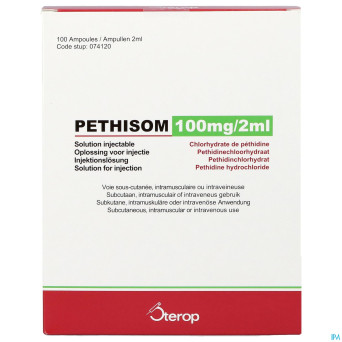 Pethisom 100mg/2ml amp 100 (amp 2ml 50mg/1ml)