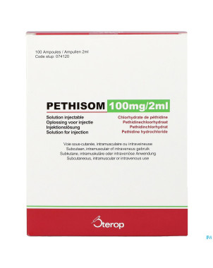 Pethisom 100mg/2ml amp 100 (amp 2ml 50mg/1ml)