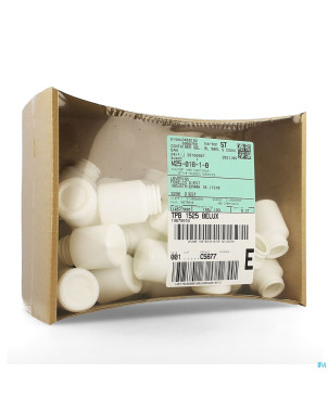 Container gelules blanc 50ml s/couvercle    30 abc