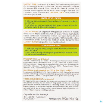 Laxeov pomme-abricot    cubes 10xx10g