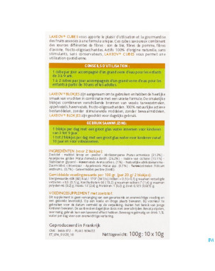 Laxeov pomme-abricot    cubes 10xx10g