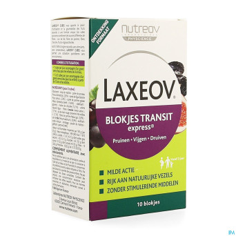 Laxeov transit pruneau-figue-raisin   cubes 10x10g