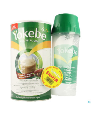 Yokebe by xls chocolat 500g + shaker gratuit
