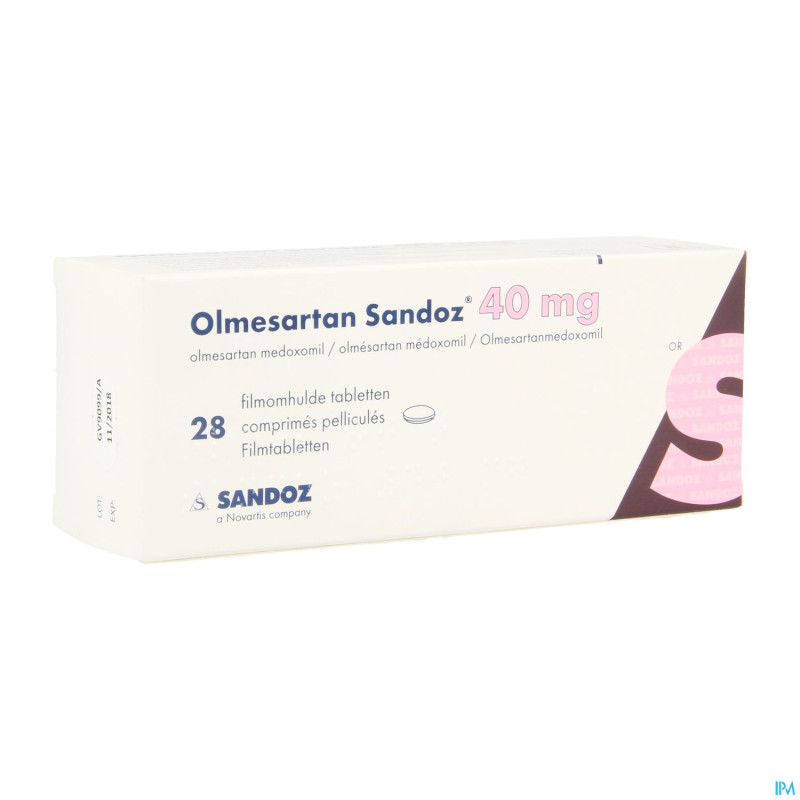 Olmesartan sandoz 40mg comp  28 x 40mg