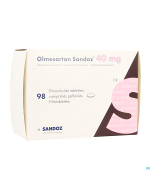 Olmesartan sandoz 40mg comp  98 x 40mg