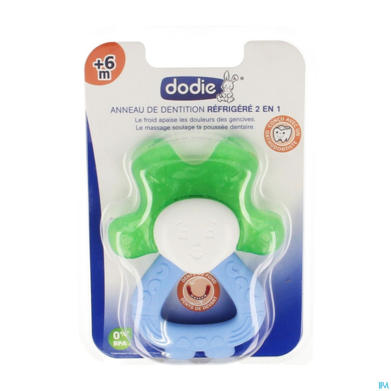 Dodie anneau refrigere 2 en 1 bleu vert