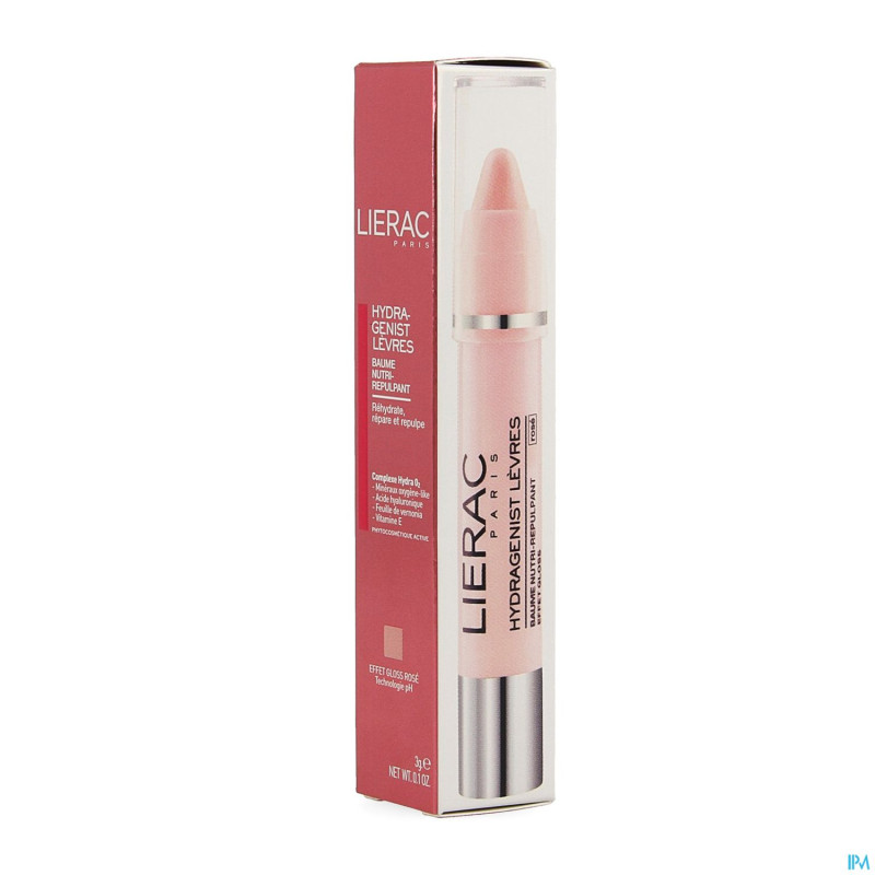 Lierac hydragenist baume levres rose    stick 3g