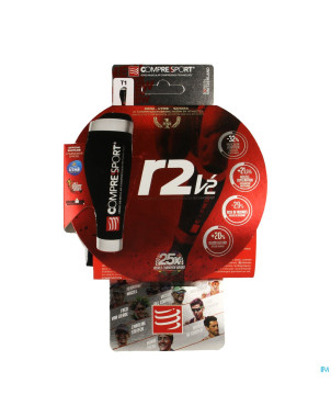 Compressport calf r2v2 black t1