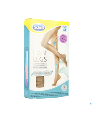 Scholl light legs 20d extra large beige