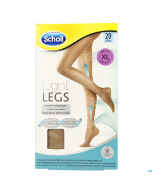 Scholl light legs 20d extra large beige