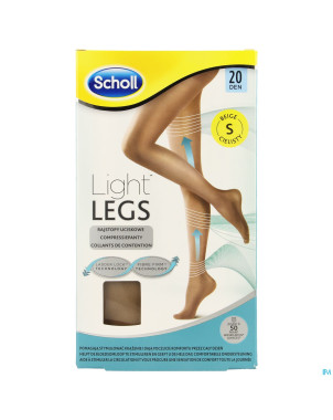 Scholl light legs 20d small beige