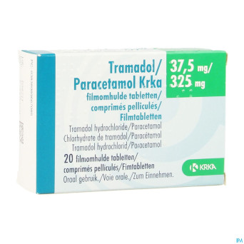 Tramadol paracetamol krka 37,5mg/325mg comp  20