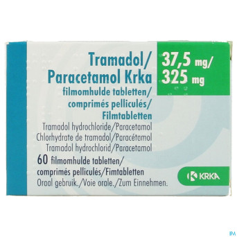 Tramadol paracetamol krka 37,5mg/325mg comp  60