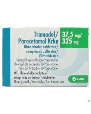 Tramadol paracetamol krka 37,5mg/325mg comp  60