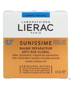 Lierac sunissime baume reparateur rehydra pot 40ml