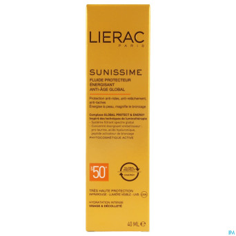 Lierac sunissime fluide visage ip50 prot.ener.40ml