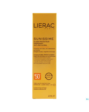 Lierac sunissime fluide visage ip50 prot.ener.40ml