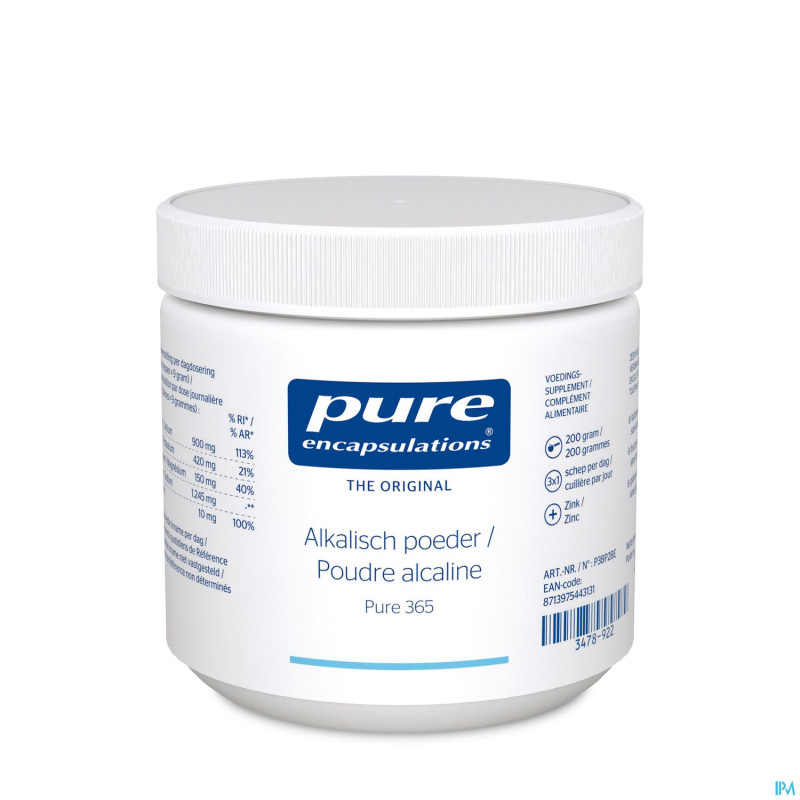 Pure encapsulations poudre alcaline    200g