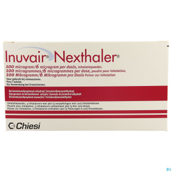 Inuvair 100/6mcg nexthaler doses 3x120