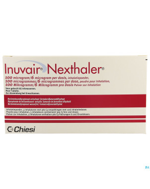 Inuvair 100/6mcg nexthaler doses 3x120