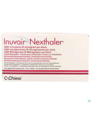 Inuvair 100/6mcg nexthaler doses 3x120