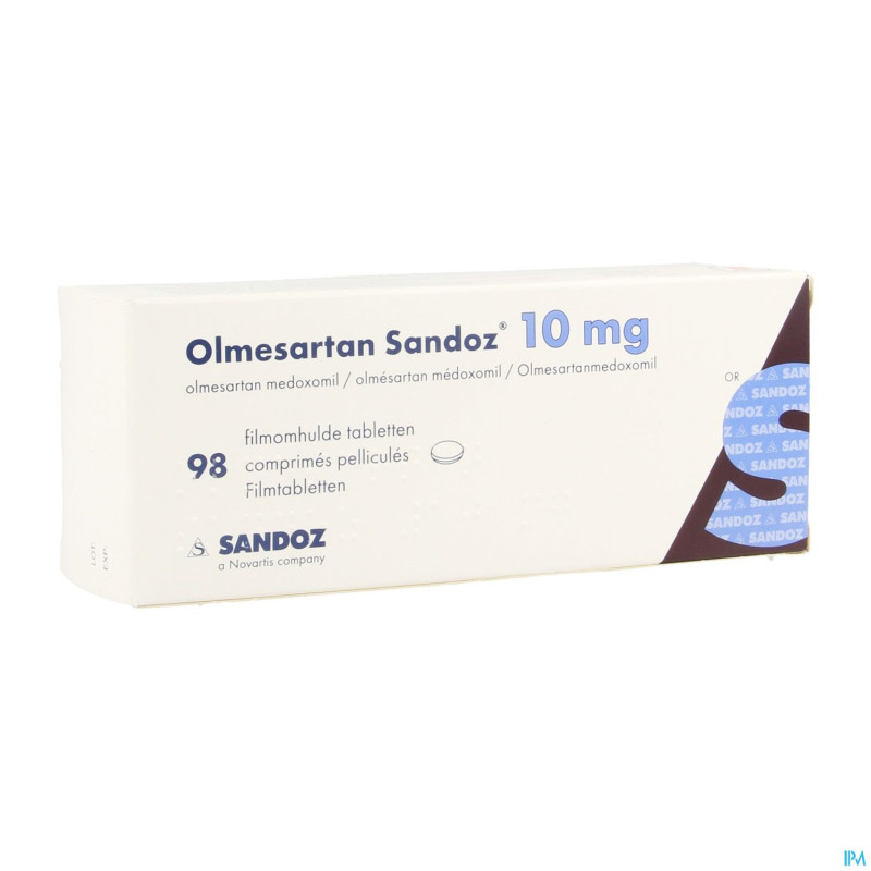 Olmesartan sandoz 10mg comp  98 x 10mg