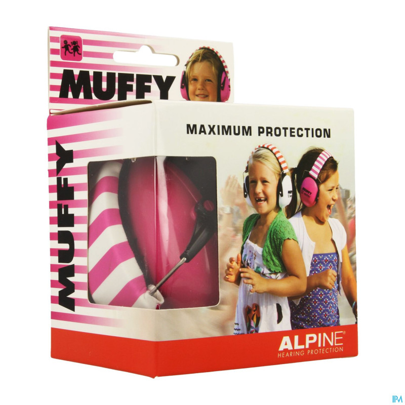 Alpine muffy casque auditif kids    rose/blanc