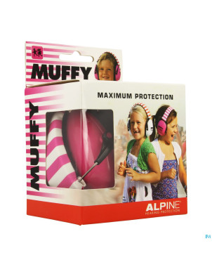 Alpine muffy casque auditif kids    rose/blanc