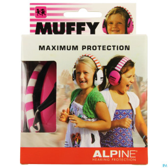 Alpine muffy casque auditif kids    rose/blanc