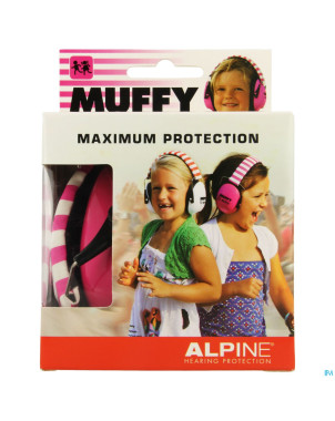 Alpine muffy casque auditif kids    rose/blanc