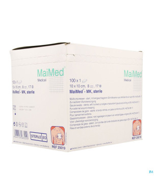 Maimed 10x10cm compresse sterile 100