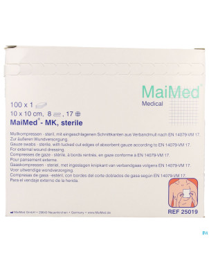 Maimed 10x10cm compresse sterile 100