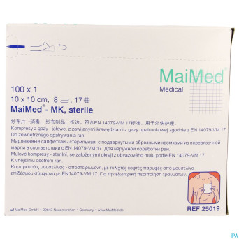 Maimed 10x10cm compresse sterile 100
