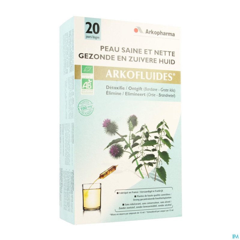 Arkofluide peau saine & nette amp 20   cfr 3664489