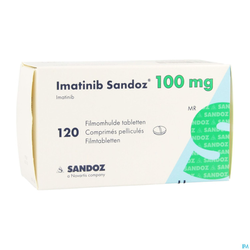 Imatinib sandoz 100mg comp pell 120 x 100mg