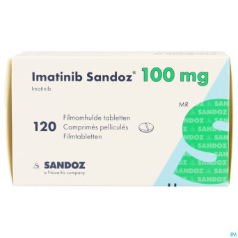 Imatinib sandoz 100mg comp pell 120 x 100mg