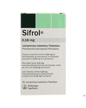 Sifrol 0,18mg pi pharma comp  30 pip