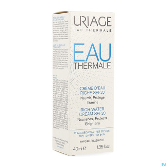 Uriage eau thermale cr eau riche ip20    40ml