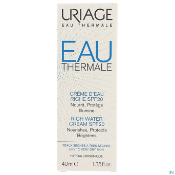 Uriage eau thermale cr eau riche ip20    40ml