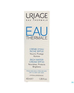 Uriage eau thermale cr eau riche ip20    40ml