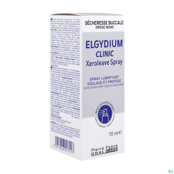 Elgydium clinic xeroleave bouche seche  spray 70ml