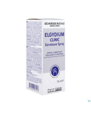 Elgydium clinic xeroleave bouche seche  spray 70ml
