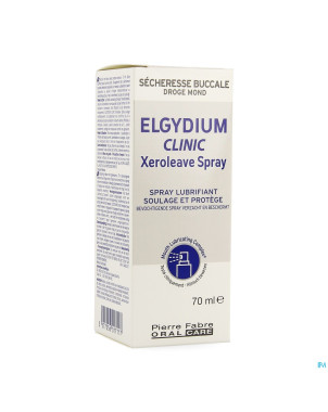 Elgydium clinic xeroleave bouche seche  spray 70ml