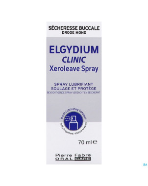 Elgydium clinic xeroleave bouche seche  spray 70ml