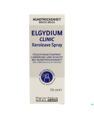 Elgydium clinic xeroleave bouche seche  spray 70ml